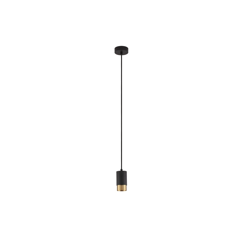 Hanglamp Pongo S enkel 10,8cm zwart met goud Lyora 5212017430311