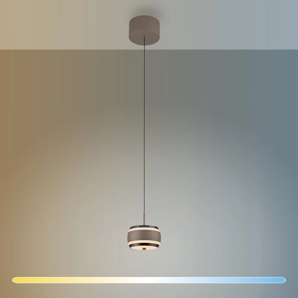 Strakke led pendel Pure Falling Rings bronce Paul Neuhaus 4012248396568