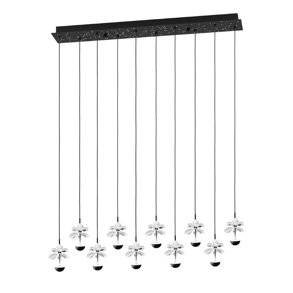 Zwarte hanglamp Pianopoli 2 87cm x 12cm Stars of Light 9008606270224