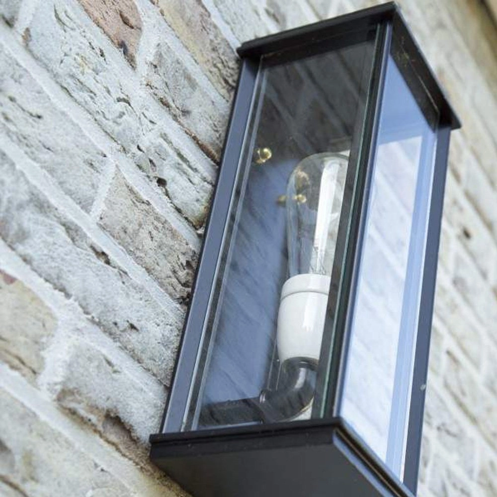 Stijlvolle buitenlamp Capital 24cm zwart KS Verlichting 8714732660105