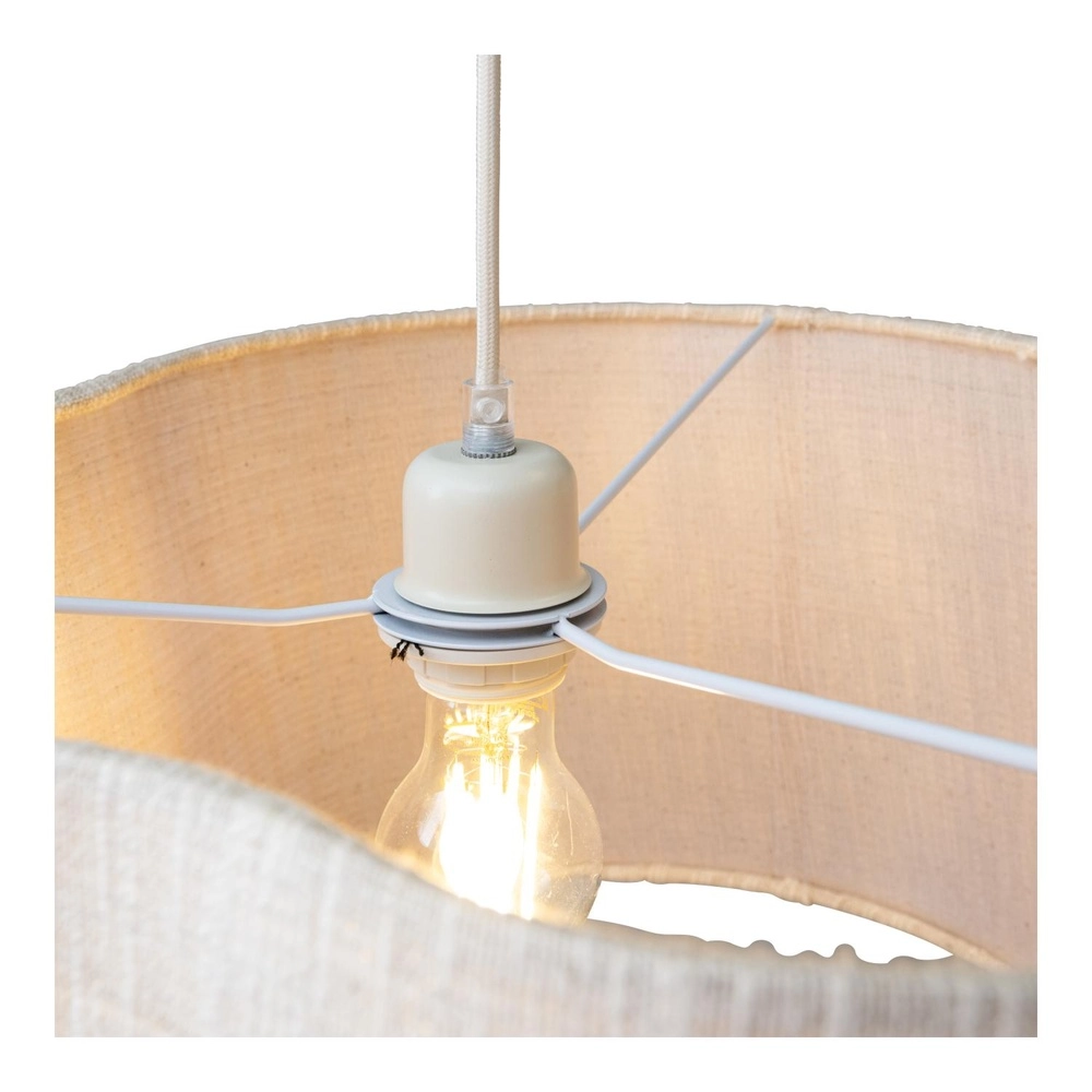 Organische hanglamp Chantal beige Lucide 5411212510112