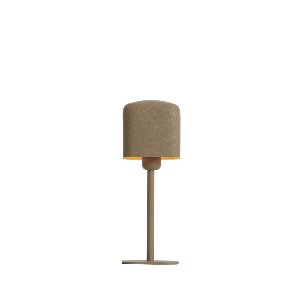 Nachtkastlamp Elenie 13x13cm - mat donker bruin Light & Living 8717807818685