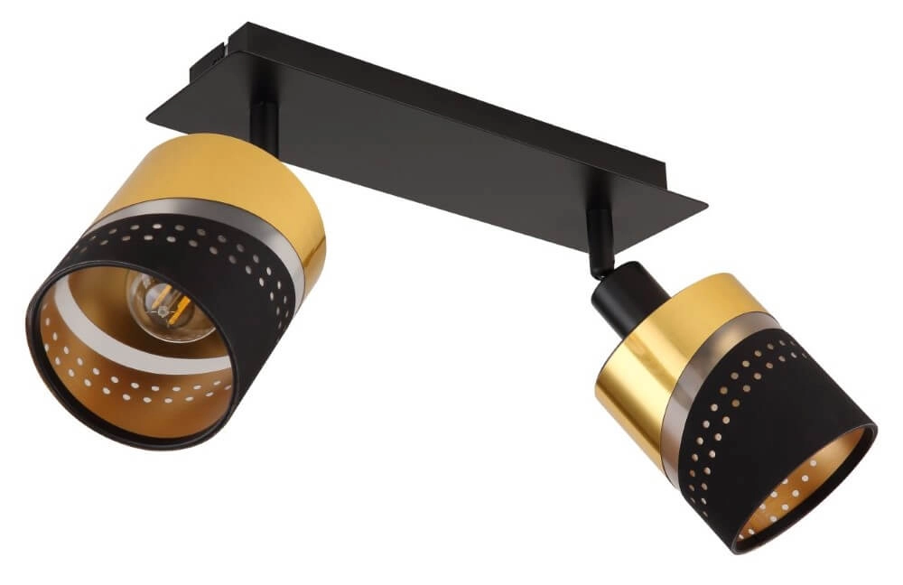 2-lichts plafondspot Or zwart met goud Globo 9007371449705