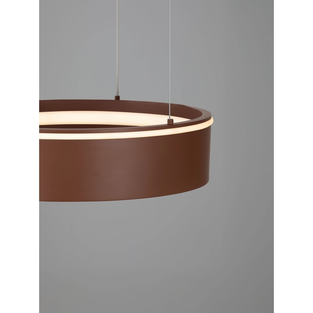 Moderne hanglamp Olivia bruin Ø 40cm Lyora 5212017494238
