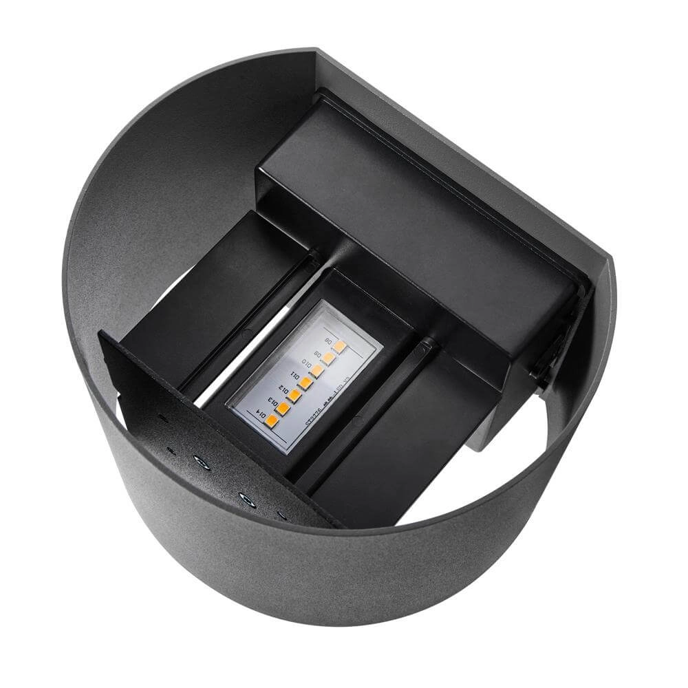 Ronde opbouwspot Milda antraciet Nordlux 5704924017742