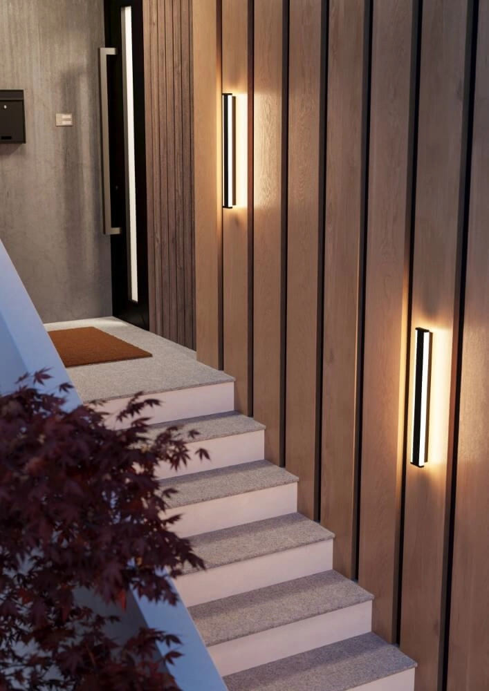 Design wandlamp Neviano 58cm zwart Eglo 9008606261949