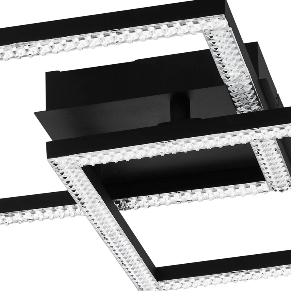 Zwarte plafondlamp Lejias met led Eglo 9002759997991