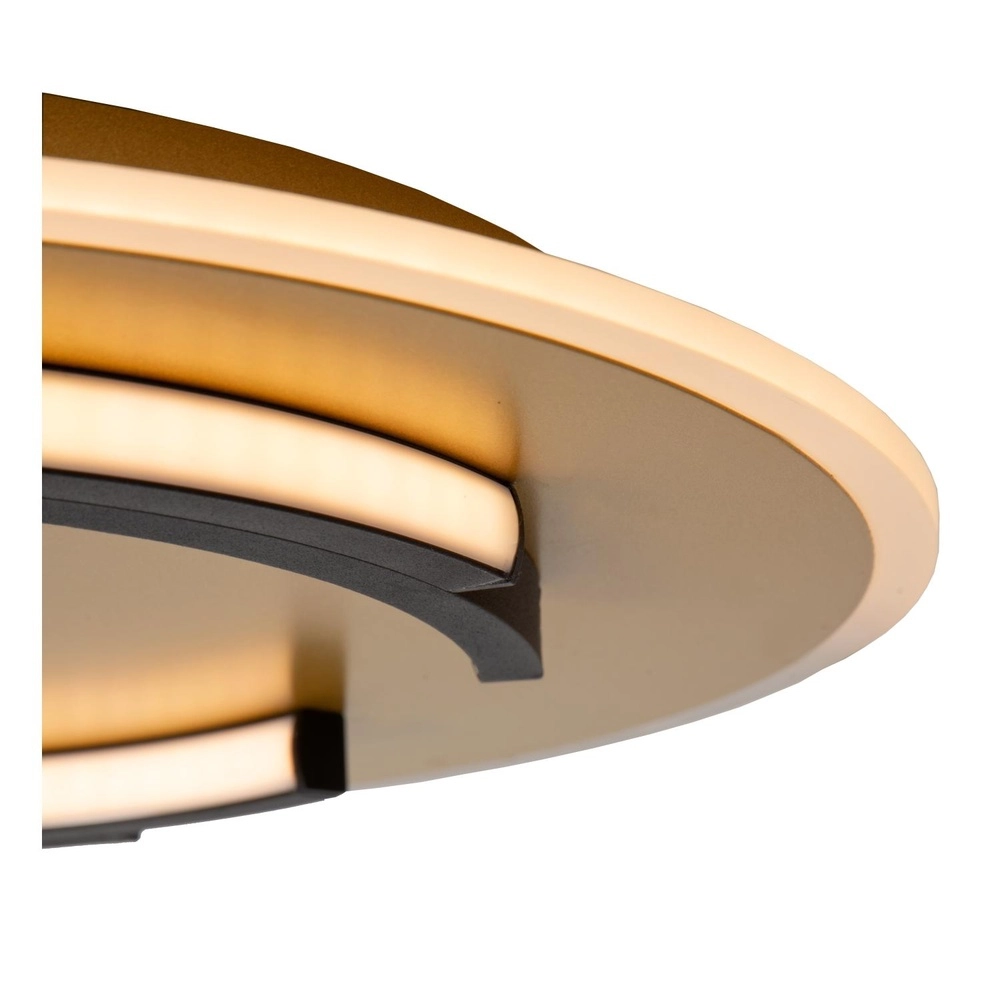 Design plafonniere Andreas Ø 39,6cm - 30W zwart met goud Lucide 5411212441744