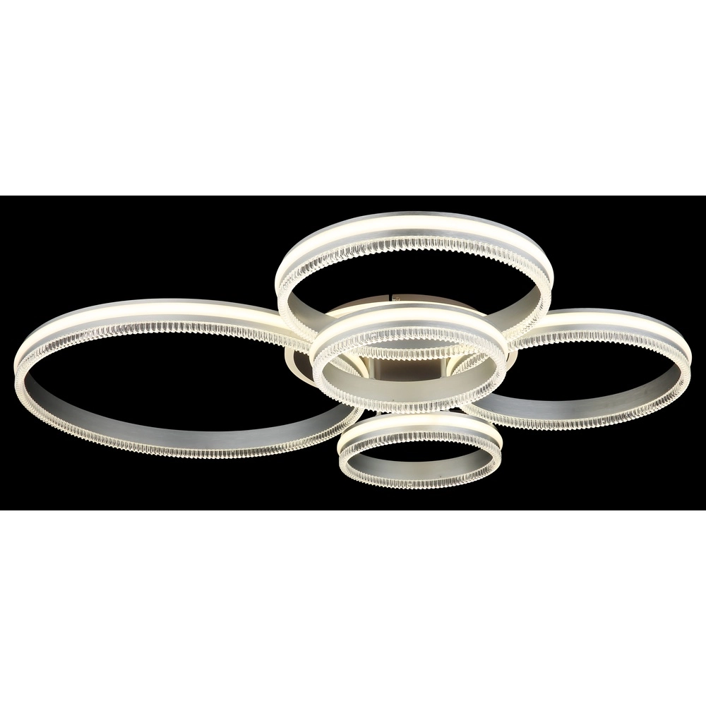 Plafondlamp Francine gunmetal 5 ringen Globo 9007371580644