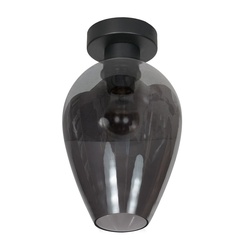 Plafondlamp Bloeba smoke glas Ø 22,5cm Steinhauer 8712746181067