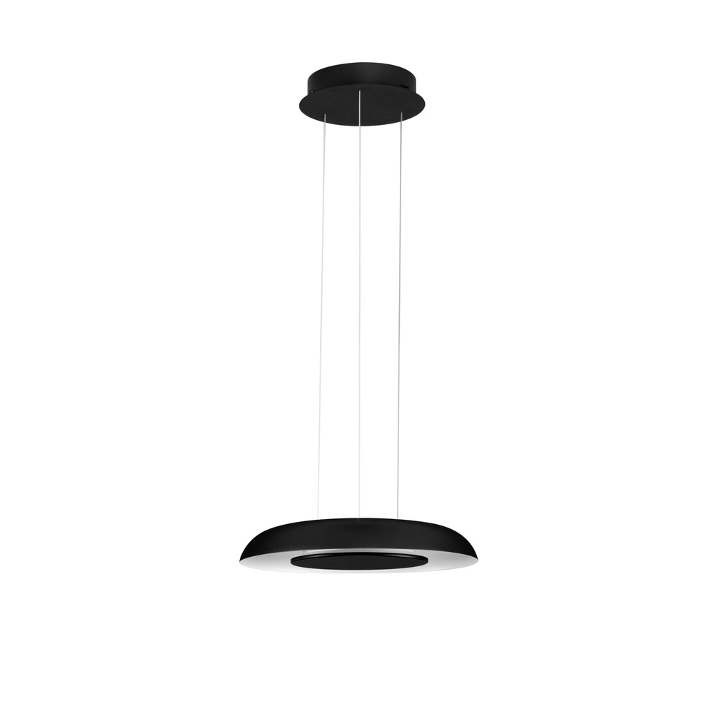 Moderne hanglamp Epos Ø 40cm zwart met wit Lyora 5212017463234