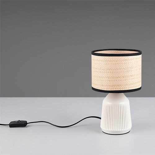 Tafellamp Formentera Ø 16cm wit Trio 4017807692105