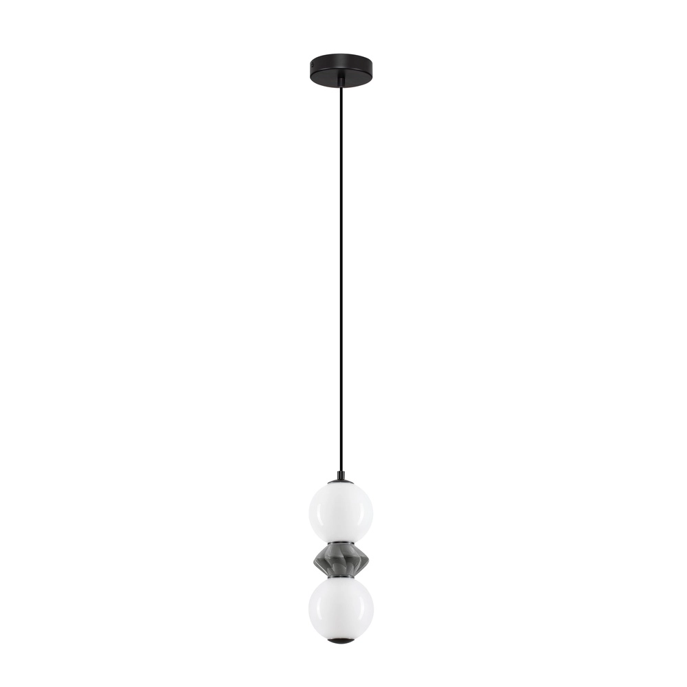 Hanglamp Pallina wit - grijs
