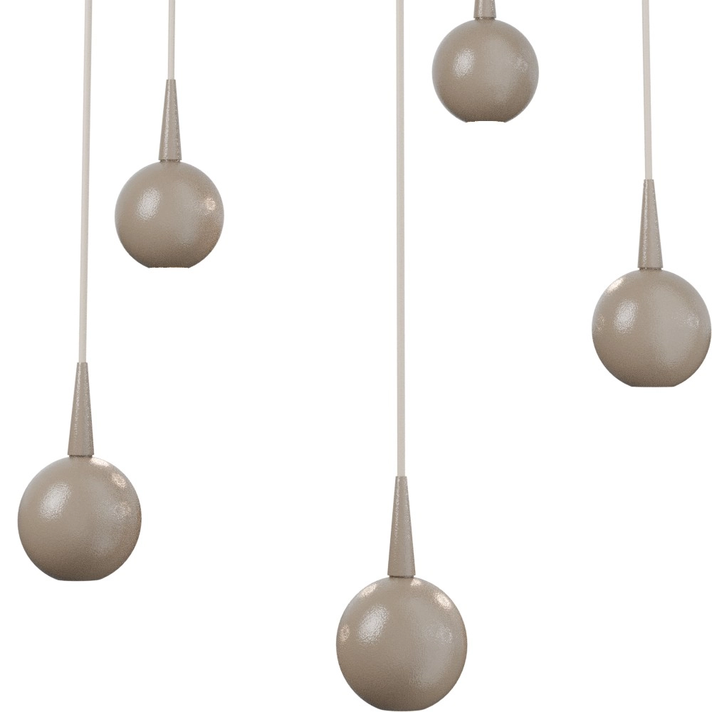 5-lichts hanglamp Talana beige terra Ø 35cm DTW Masterlight 8718121399072