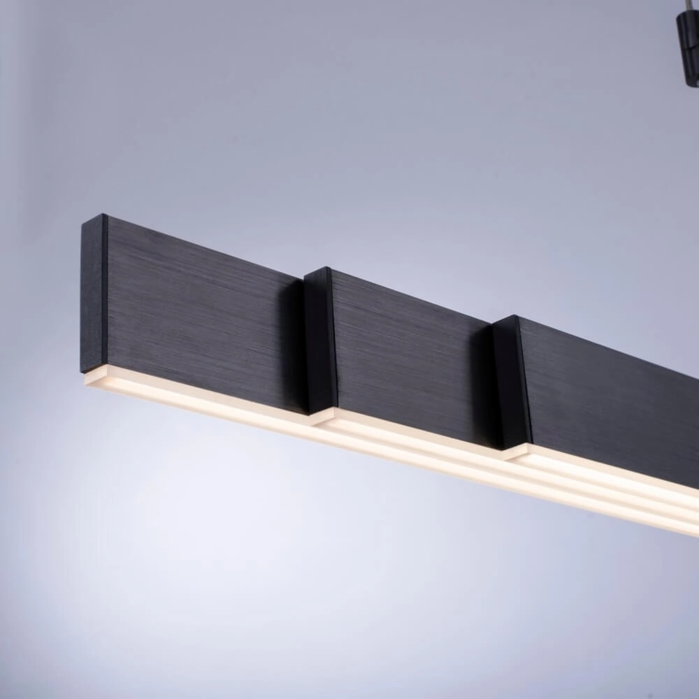Led hanglamp Pure-Moto geborsteld antraciet Paul Neuhaus 4012248363751