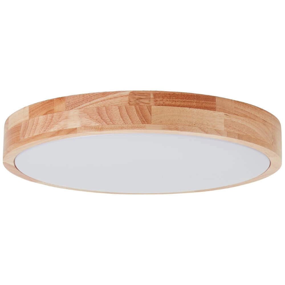 Houten plafonnière Slimline Ø 39cm Brilliant 4004353396229