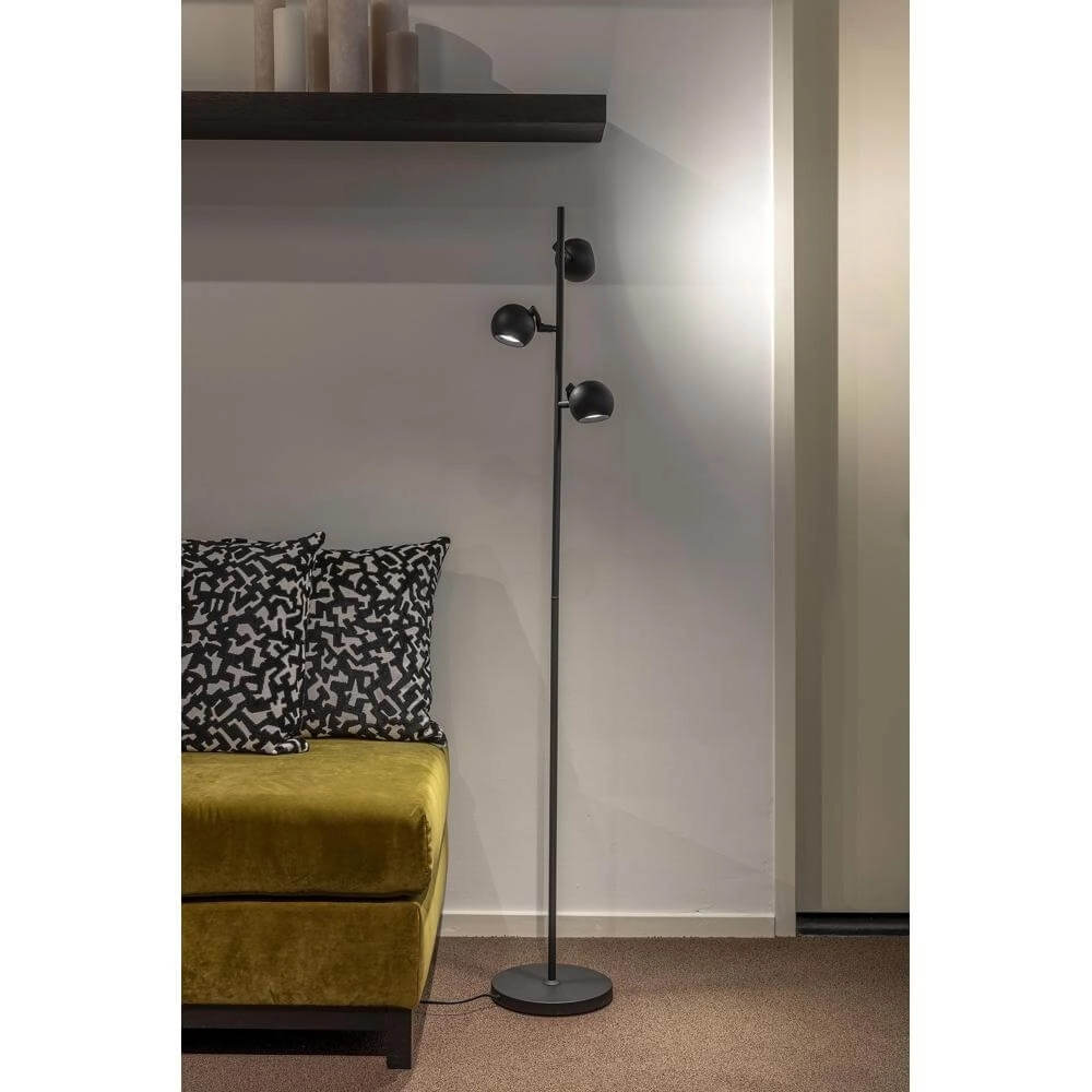 Design vloerlamp Bolero zwart 3-lichts Artdelight 8720701100800
