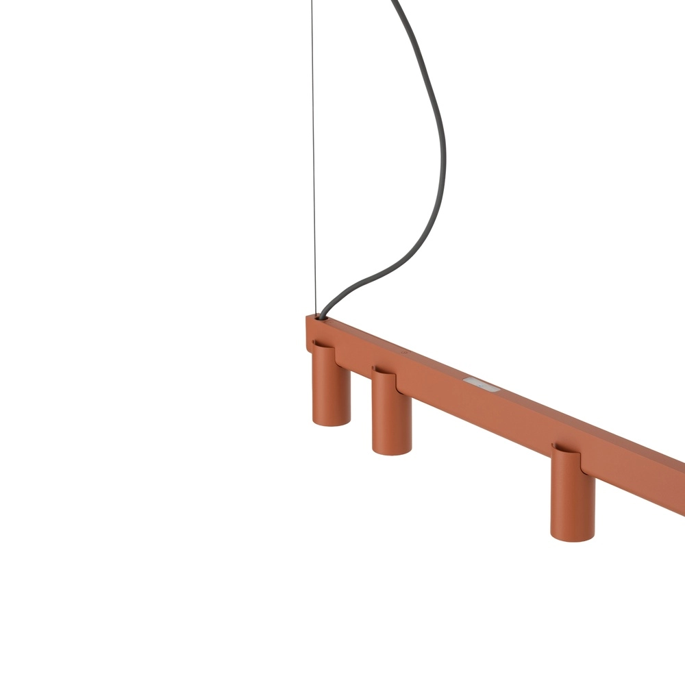 Design hanglamp Fourty 8-lichts terracotta Lyora 5903139124249