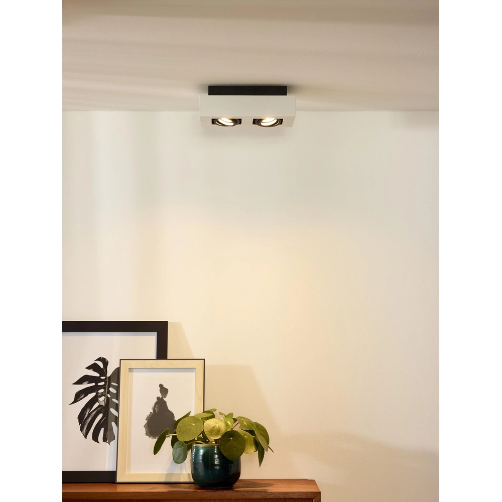 Plafondspot Xirax 2 x 5W wit Lucide 5411212092311