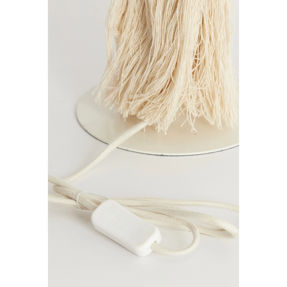 Schemerlamp Espino Ø 31cm - naturel linnen Light & Living 8717807808785