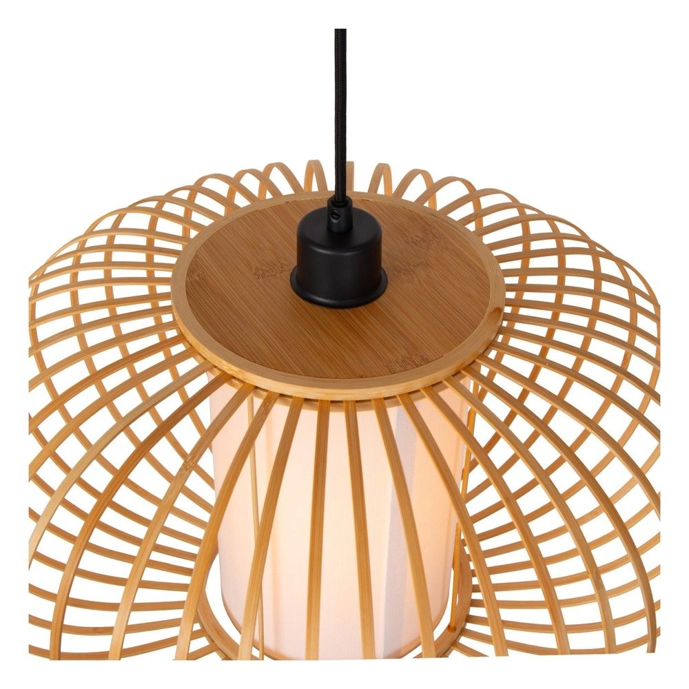 Hanglamp Thuline Ø 60cm houtlook Lucide 5411212051783