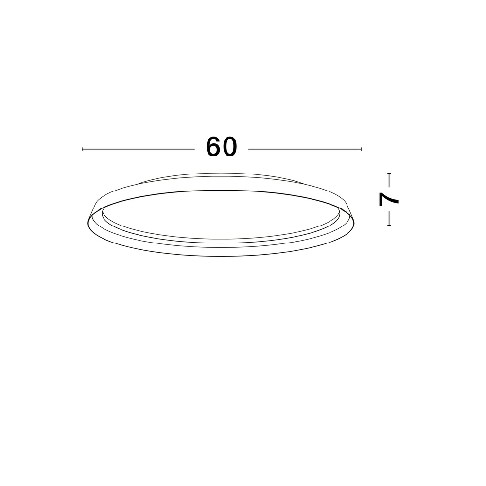 Design plafonniere Ormi Ø 60cm wit Lyora 5212017463128