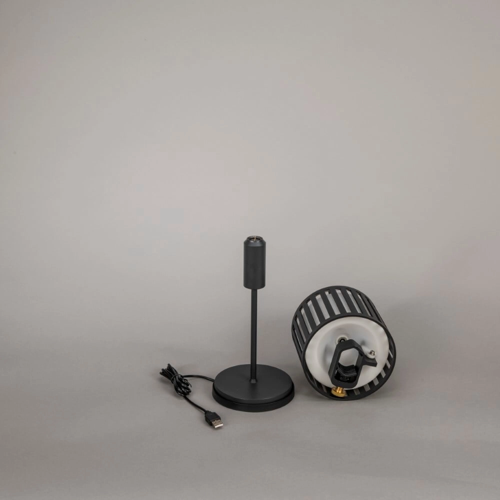 Unieke tafellamp Bottle zwart oplaadbaar KonstSmide 7318308377520