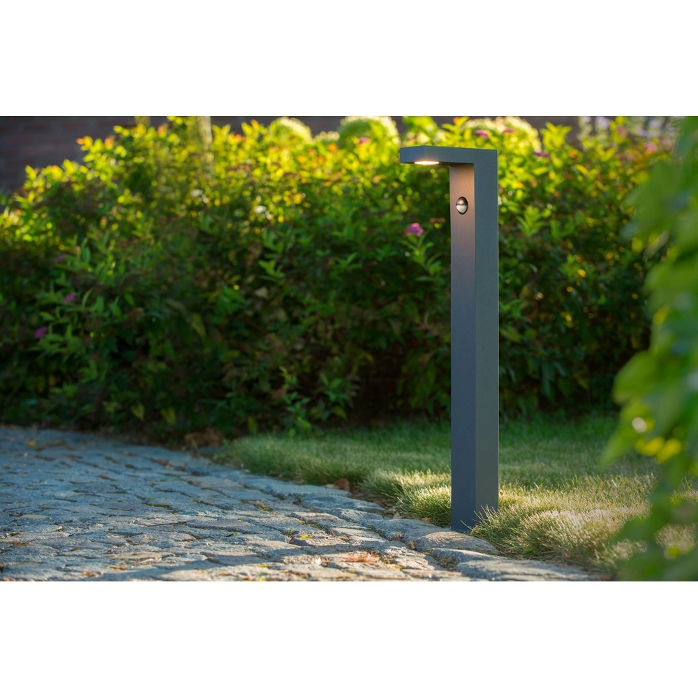Sokkellamp Texas-Ir met sensor antraciet Lucide 5411212281012
