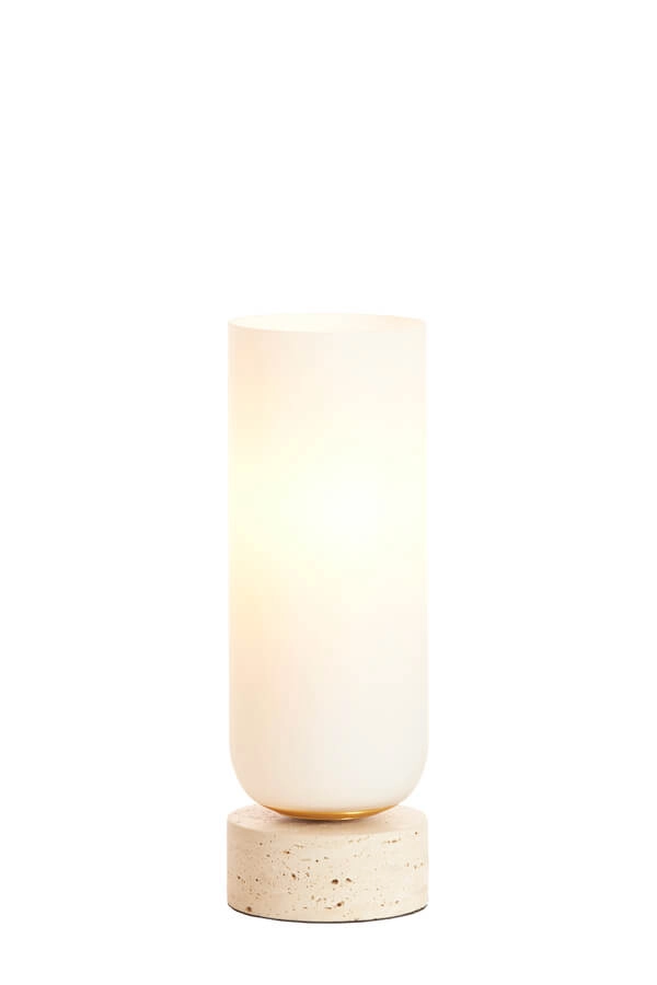 Witte tafellamp Rylano 35cm