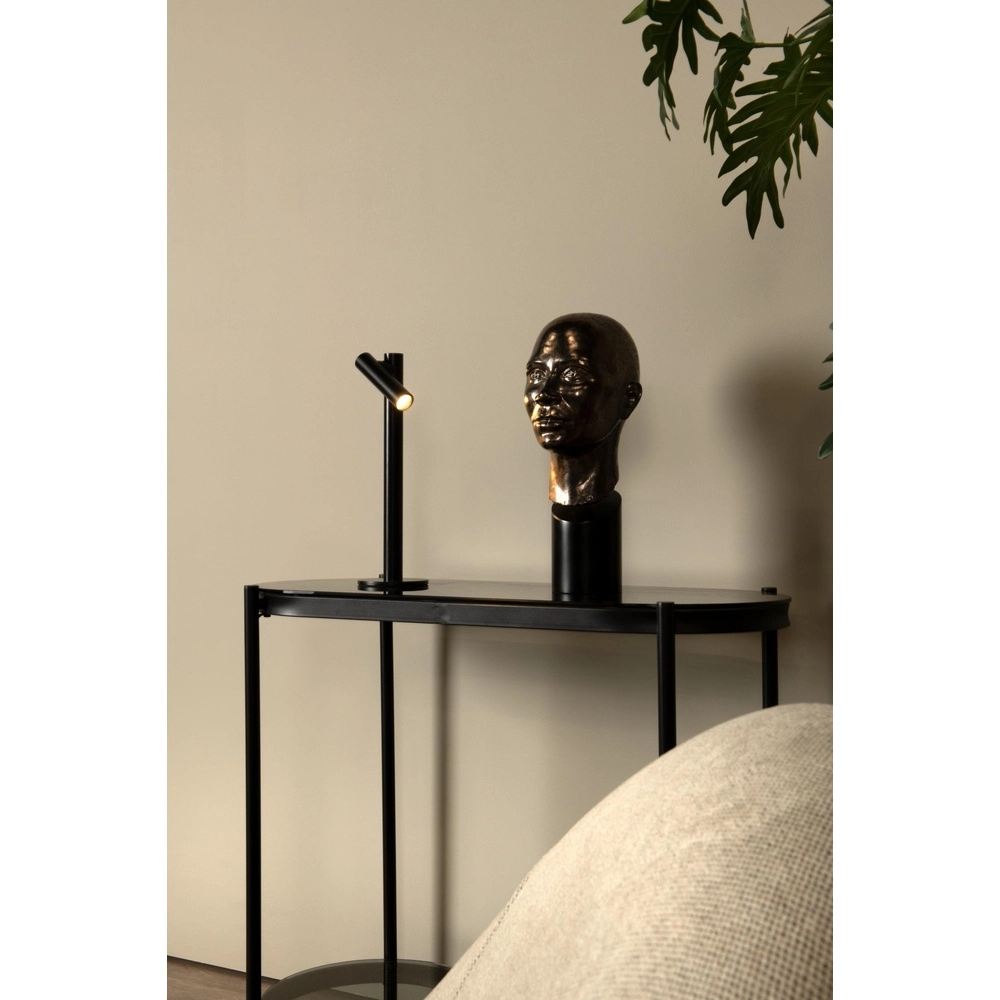 Oplaadbare tafellamp Antrim zwart IP54 Lucide 5411212272201