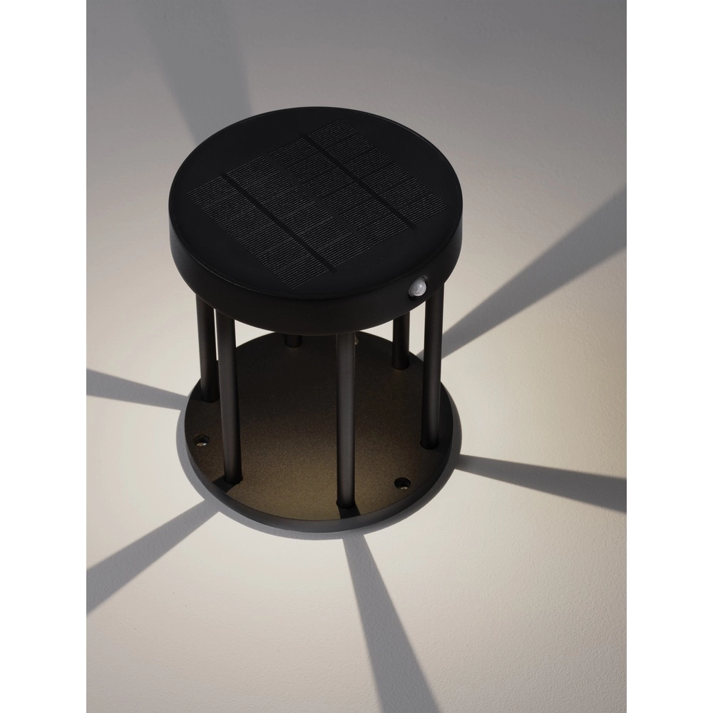 Solar tuinlamp Aigo antraciet 18cm Lyora 5212017449429