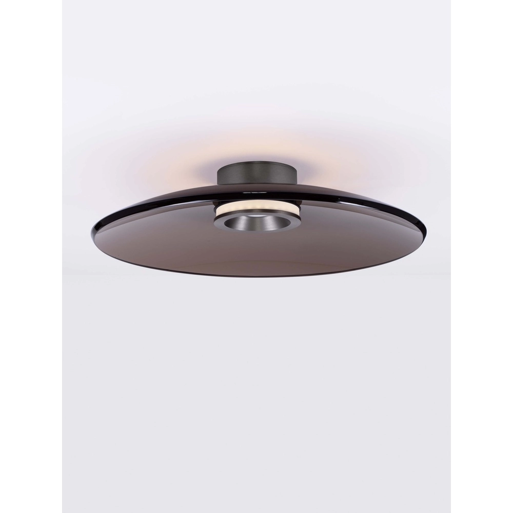 Plafondlamp Esti bruin glas Ø 50cm Plafondlamp Esti bruin glas Ø 50cm