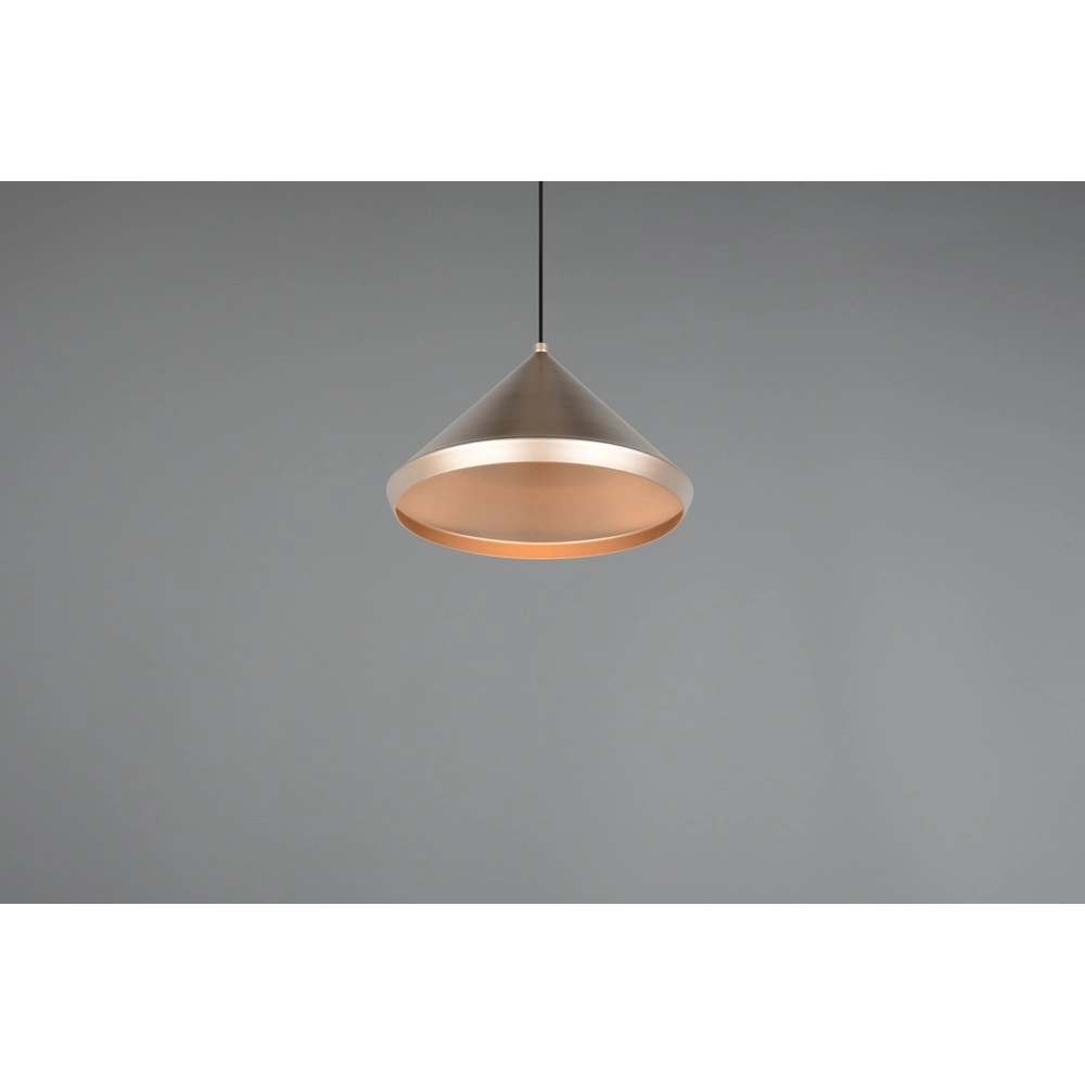 Moderne hanglamp Laguna Ø 18cm koffie bruin Trio 4017807671070