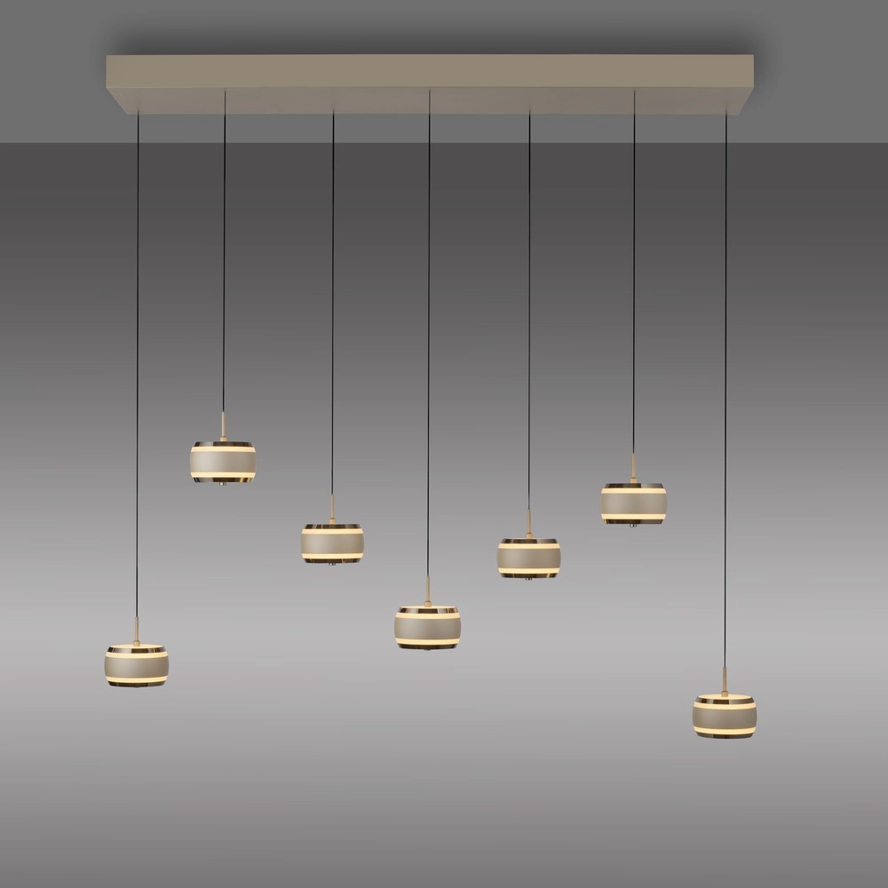 7L eettafel hanglamp Pure Falling Rings bronce Paul Neuhaus 4012248396605