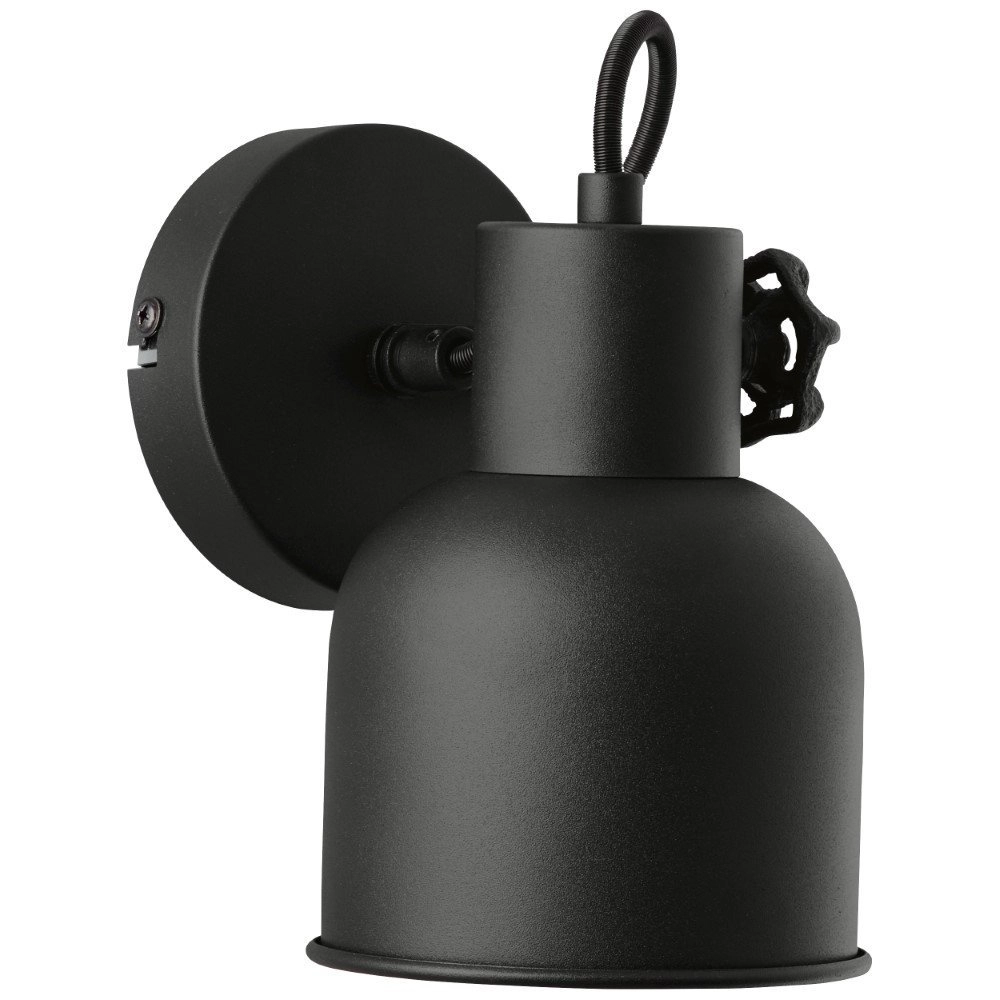 Mat zwart wandlampje Rolet Brilliant 4004353378935