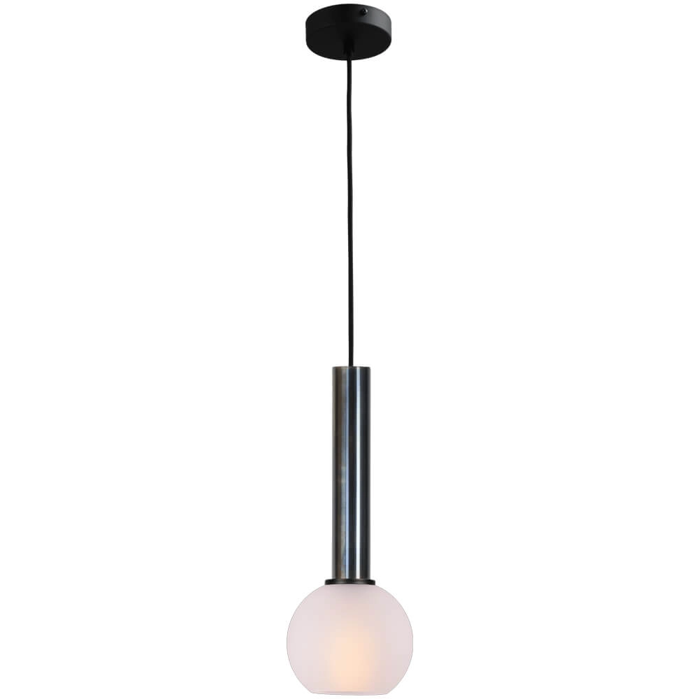 Hanglamp Ø 15cm Bella 2 Dappled oil met mat wit glas Hanglamp Ø 15cm Bella 2 Dappled oil met mat wit glas