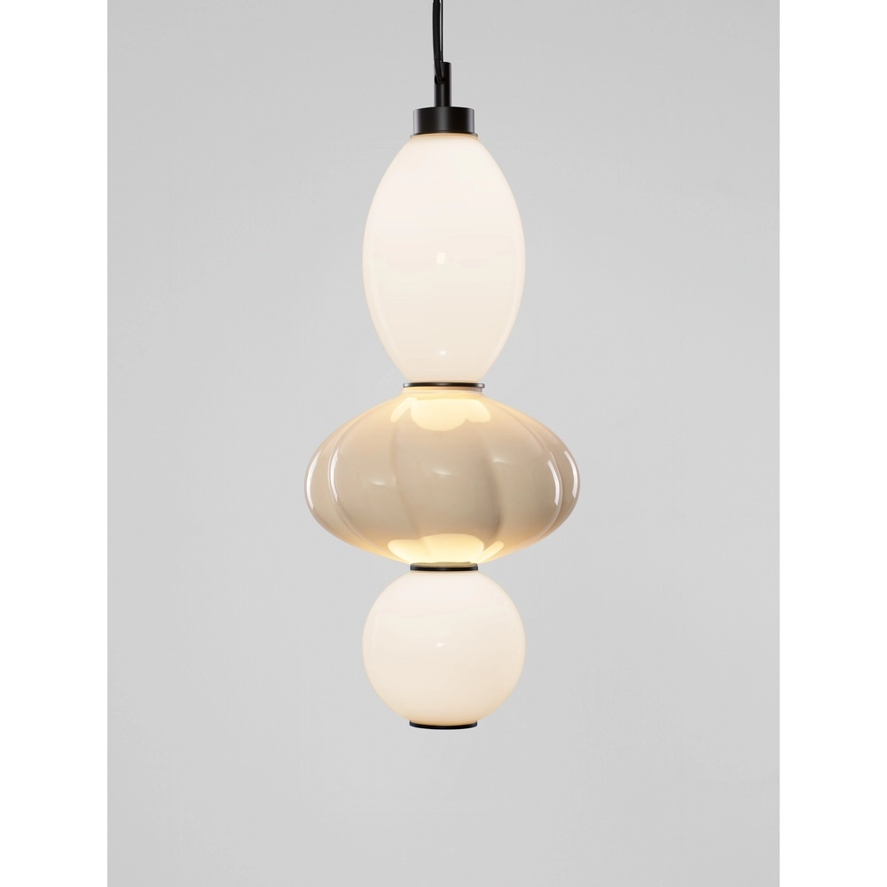 Hanglamp Oneta wit - beige Lyora 5212017473929
