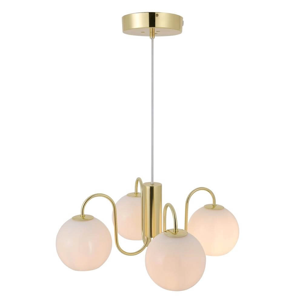Hanglamp Franca 4-lichts messing Nordlux 5704924015892