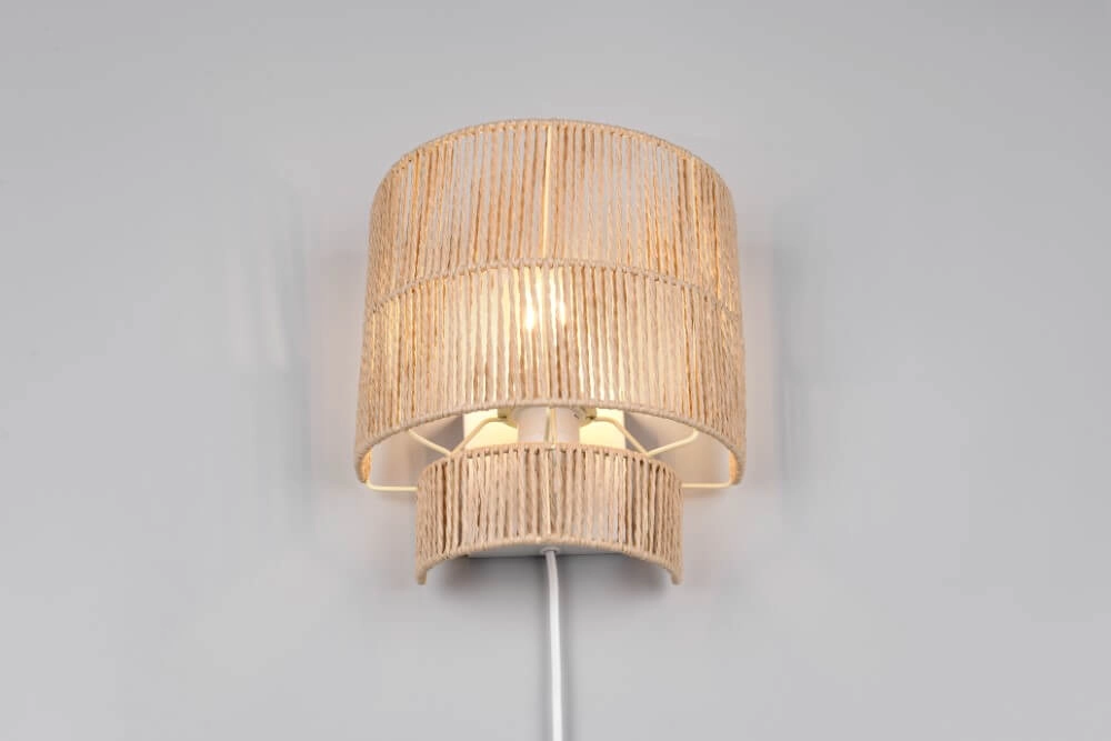 Japandi wandlamp Satna rotan Trio 4017807636192