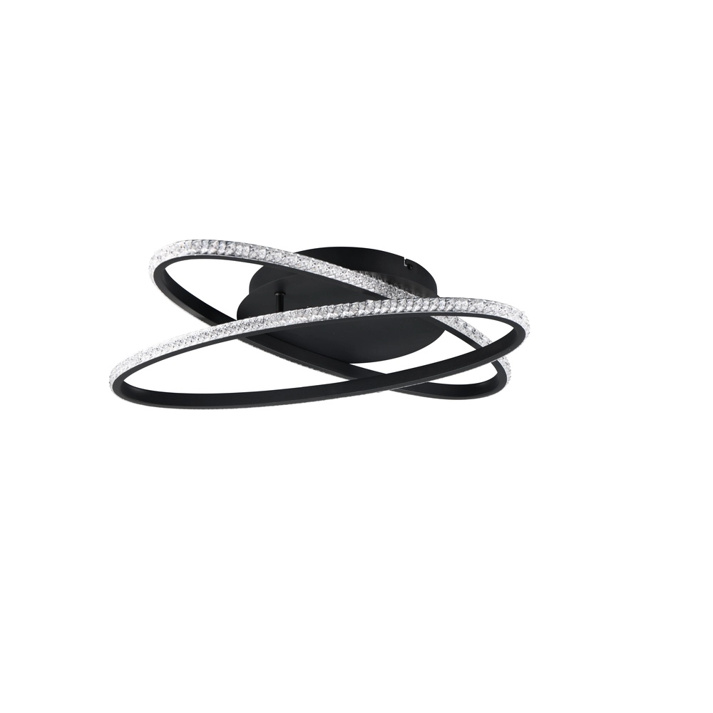 Plafondlamp Lane zwart Ø 58cm Trio 4017807601473