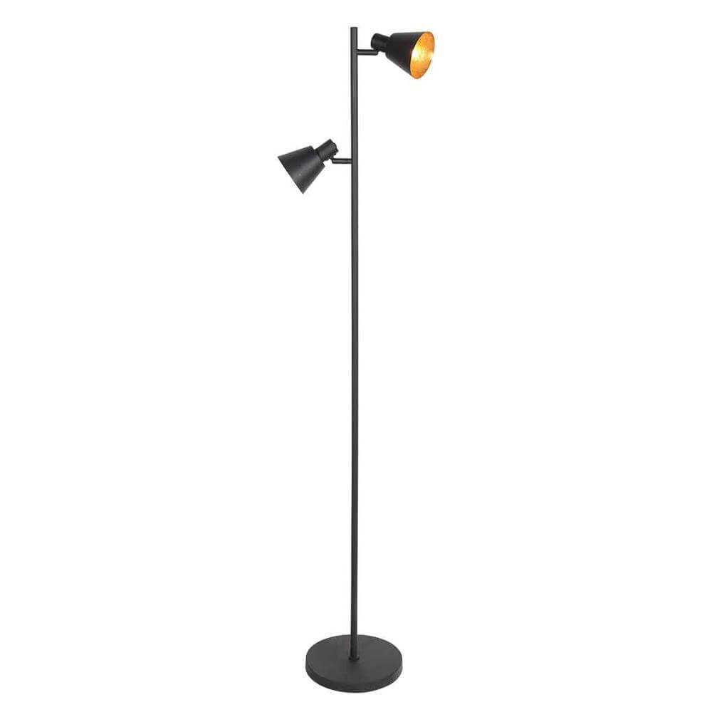 Vloerlamp Oeroe zwart met goud Steinhauer 8712746176360