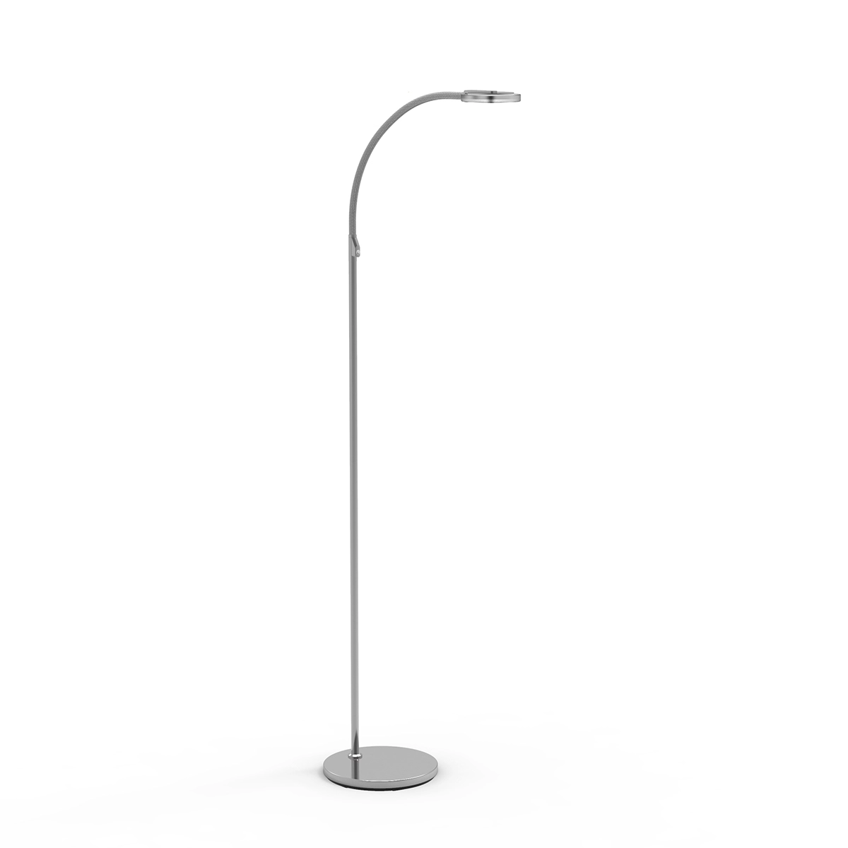 Led vloer leeslamp Turound 10w - 2200-4000K - 125cm RVS helder glas