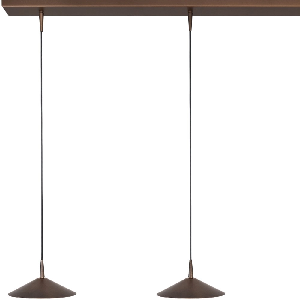 3-lichts hanglamp Ceppo cacao bruin Ø 18cm Masterlight 8718121349138