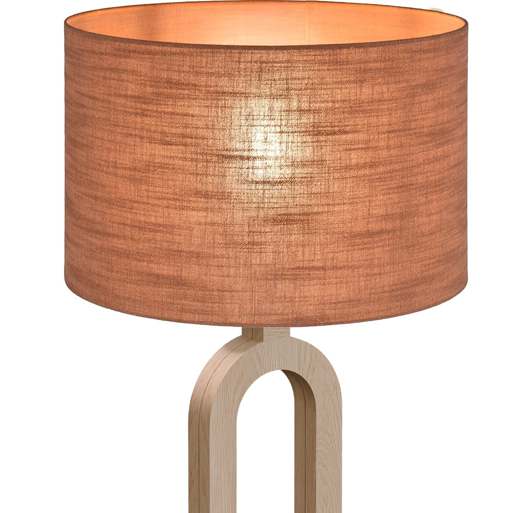 Tafellamp Sino Loop 54cm licht hout Masterlight