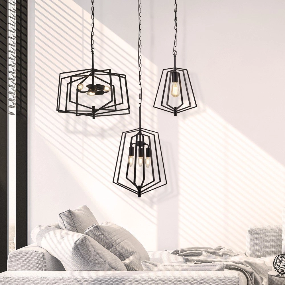 Vierkante hanglamp Slinky Searchlight 5053423159218