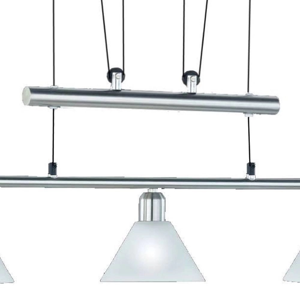 Moderne Hanglamp Series 3751 3-lichts nikkel mat Trio 4017807137729