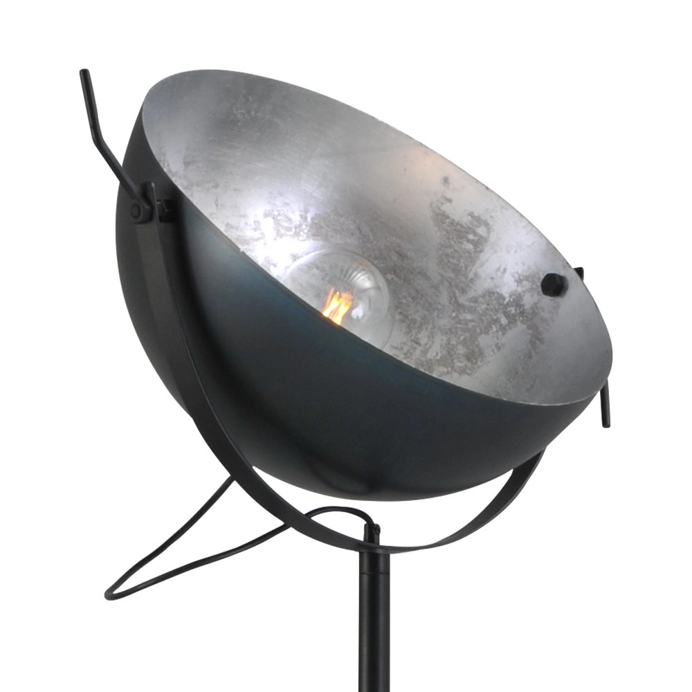 Vloerlamp Industria 175 gunmetal met zilver Masterlight 8718121151328