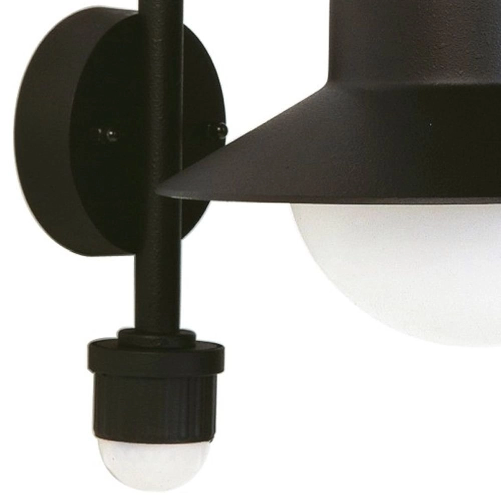 Buitenlamp met sensor voordeur Manor zwart Albert 4007235606614
