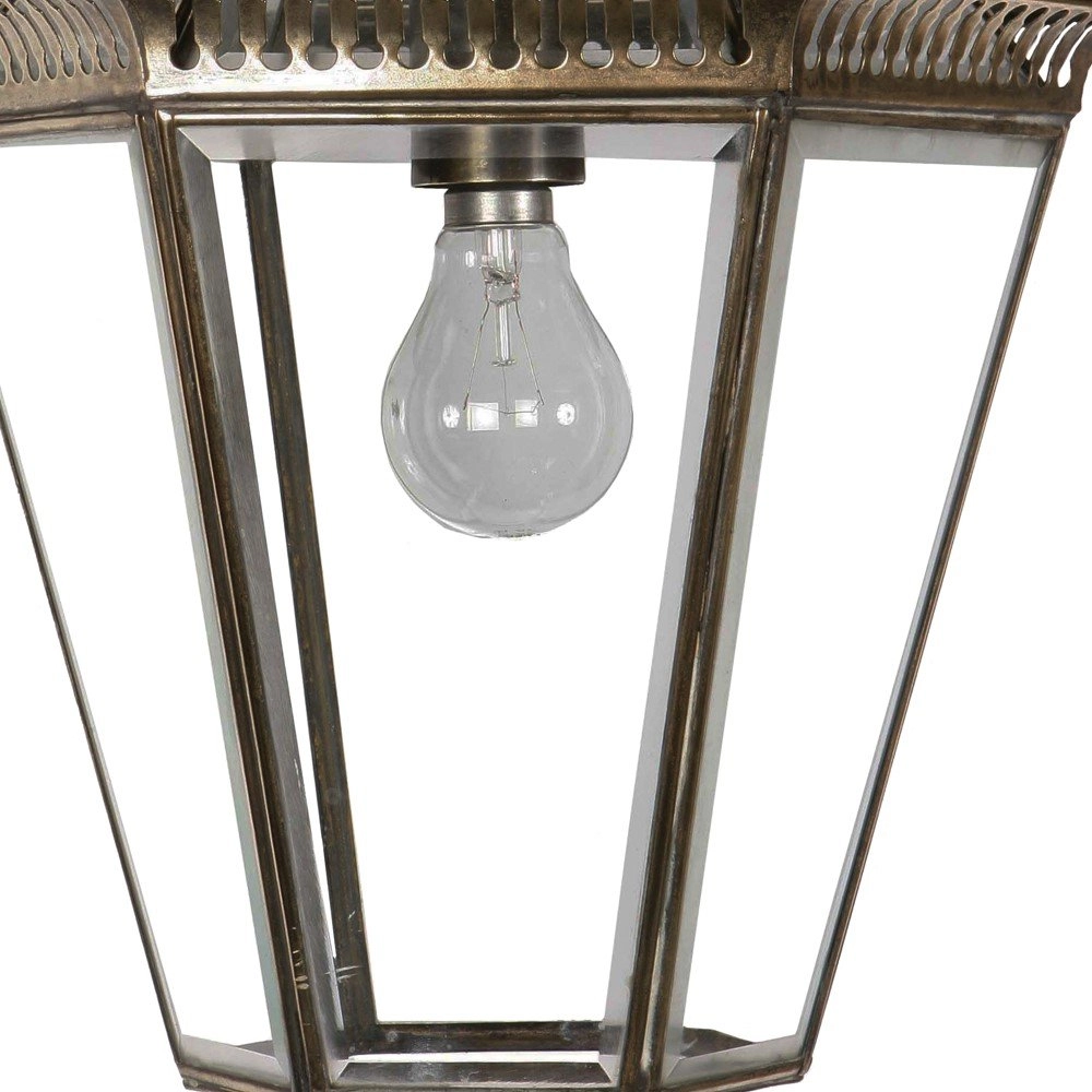 Antieke hanglamp Bevelled gepoetst goud (PBUL) Limehouse