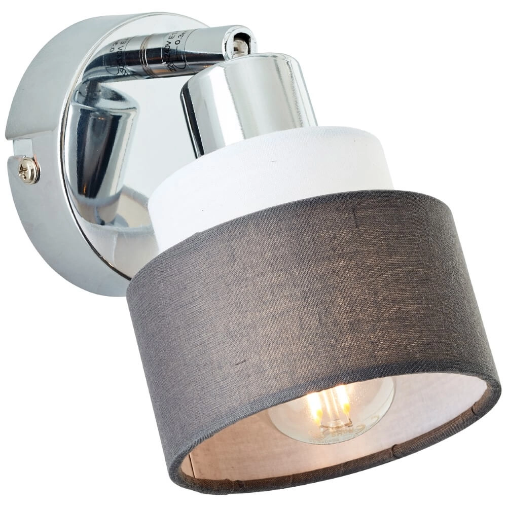Wandlamp Naples chroom met wit